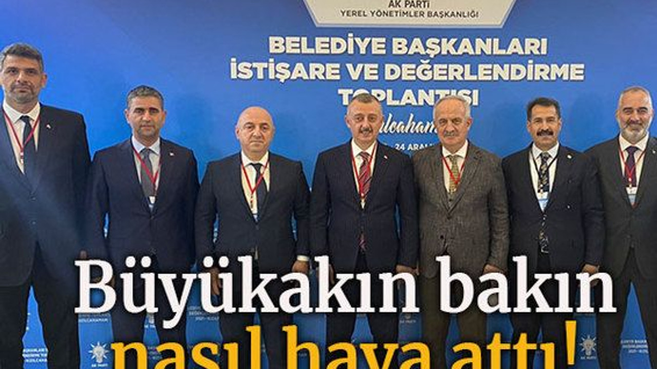 Büyükakın bakın nasıl hava attı!